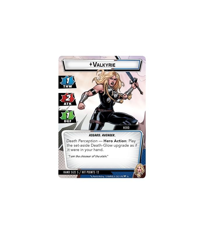 Marvel Champions The Card Game Valkyrie Hero Pack - Superhero Strategy Game, Cooperative Game For Kids And Adults, Ages 14+, 1-4