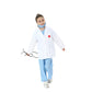 Lingway Toys Kids Pretend Role Play Costumes White Coat With Blue Scrubs And Accessories 6-8Years