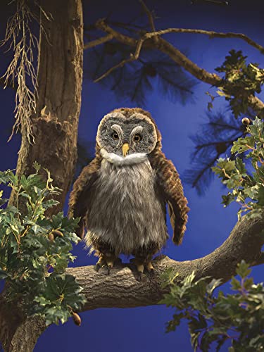 Folkmanis 3135 Hooting Owl Hand Puppet, One Size, Multicolor