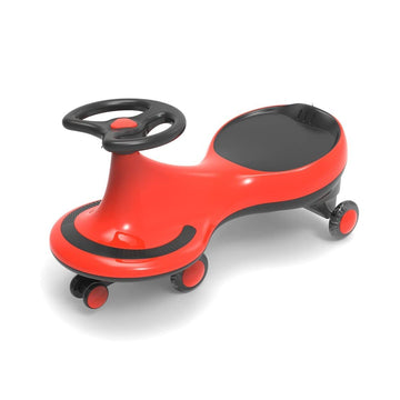 Freddo Toys Swing Car For Kids With Flashing Wheel For Boys And Girls, No Batteries, Gears Or Pedals - Twist, Turn, Wiggle Movement To Steer (Red), Age 18 To 60 Months