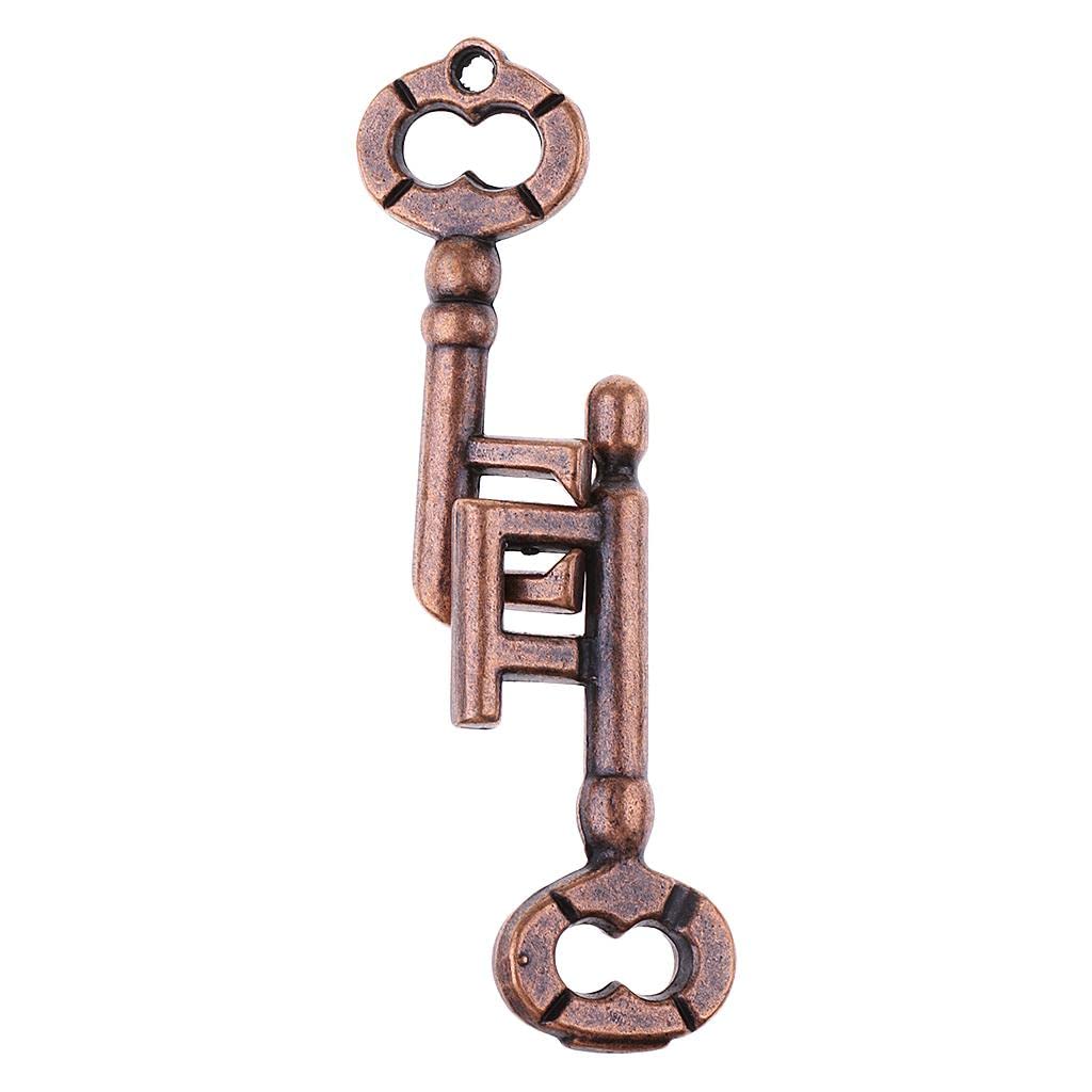 VISTORA Key Lock Puzzle Classic Metal Brain Teaser Iq Eq Test Toys for Kids Adults Children Birthday Funny Gift