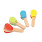 Excluzo 1Pcs Wooden Castanets Clapper Kids Finger Castanet Percussion Instrument Baby Early Learning Educational Toy (Random Col