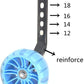 Yjiakid Single Speed Bicycle Thickened Flash Silent Training Wheel, Suitable For 12 14 16 18 20 Inch Bicycle (Blue Cc)
