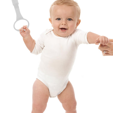Safigle Baby Playpen - Pull Up Rings Assistant For Baby Walking Exercises - Grey