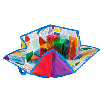 Magna-Tiles Storage Bin Bundle 84-Piece Magnetic Construction Set, The Original Magnetic Building Brand