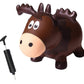 Farm Hoppers Wildlife Hopper Inflatable Toddler Safe Bouncing Moose Plus Pump