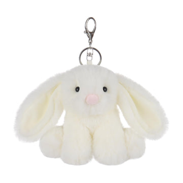 Apricot Lamb Cute Toys Plush Cream Bunny Rabbit Stuffed Animal Soft Keychain For Kids Bag, Purse, Backpack, Handbag (6 Inches)
