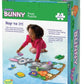 Peaceable Kingdom Shimmery Bunny Shaped 41 Piece Floor Puzzle, 3 Feet X 2 Feet - Great Easter Basket Stuffers And Easter Gifts For 3 Year Olds, 4 Year Olds & Up