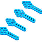 Fpvdrone Cnc Metal Rc Car Shock Absorber Mount Adjust Height Angle Stand For Axial Scx10 90046 D90 D110 Rc Crawler Car (Blue)