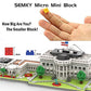 SEMKY Micro Mini Blocks White House Model Set - 3000 Pieces, Plastic, Multicolor Building Toys for Kids and Adults