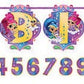 Amscan 121653 Ribbon Letter Banner | Shimmer & Shine Collection, Multicolor