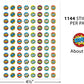 Teacher Created Resources Superhero Mini Stickers Valu-Pak, 3/8 in, Multicolored, 1144 Pieces