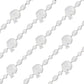 Blinkee Football Helmet Bead Necklaces White Pack Of 12