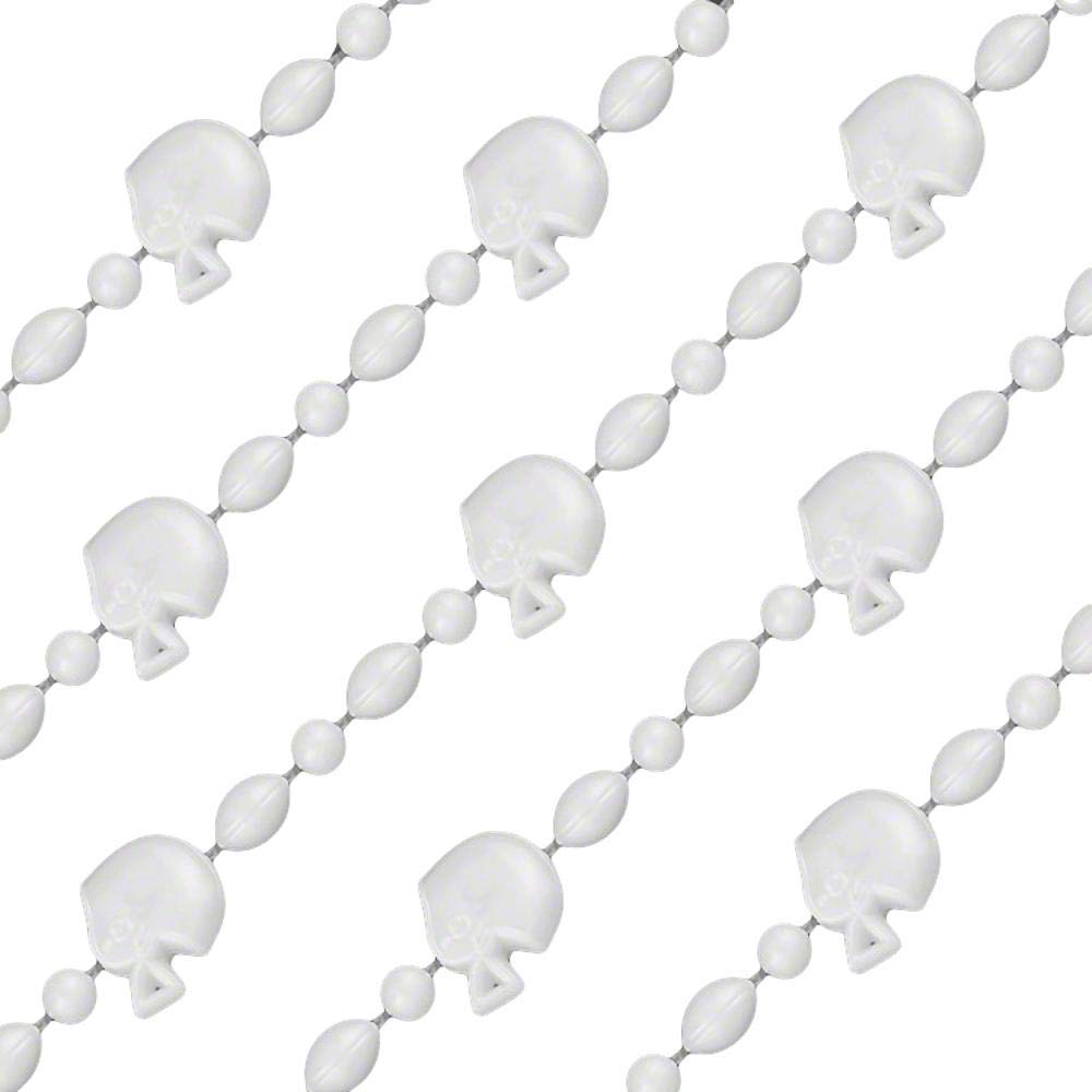 Blinkee Football Helmet Bead Necklaces White Pack Of 12