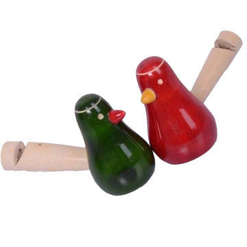 Khadi Eco Basket Eco Basket Channapatna Wooden Small Bird Whistle Toy In Multi Colors (Buy 1 & Get 1 Free)