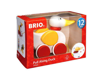 Brio Infant & Toddler 30323 - Pull Along Duck Wood Baby Toy | Flapping Wings | Engaging Motor Skill Development | Certified Sustainable Wood Materials | Ideal For Kids Ages 1 And Up