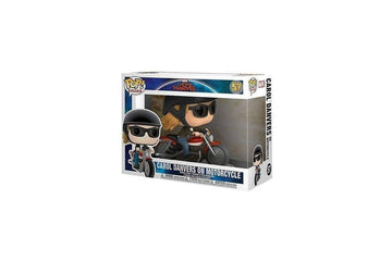 Funko Pop! Ride Marvel: Captain Marvel - Carol Danvers On Motorcycle Toy, Standard, Multicolor