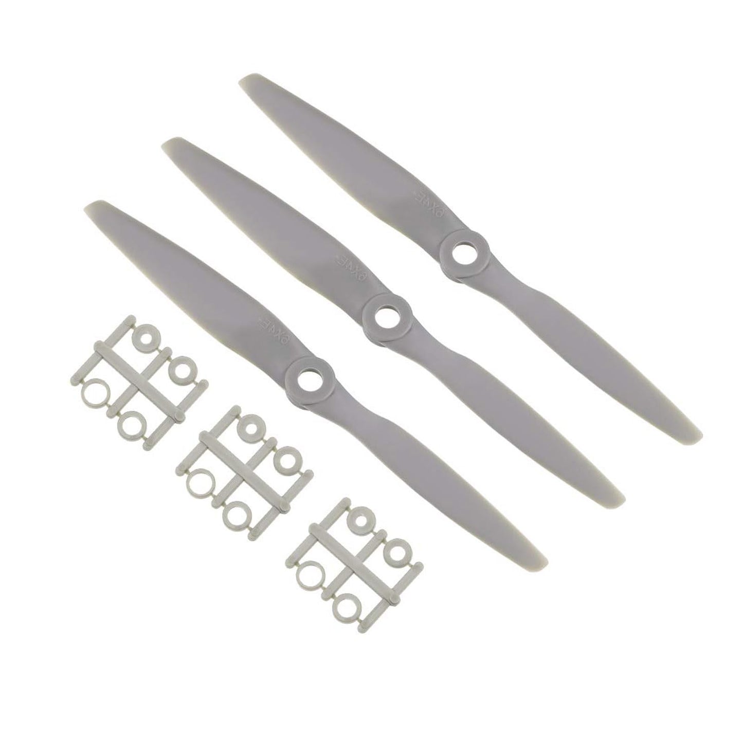 Top-Vigor 3Pcs Cw Rc Propellers 6040 6 X 4 Inch 2-Vane Rc Vehicle Propellers Replacement For Rc Airplane With Adapter Rings Nylo