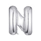 JUST PARTY Silver Letters Alphabets Foil Balloons for Birthday/Anniversary/Bachelorette/Wedding/Farewell & Other Ocassions, Make