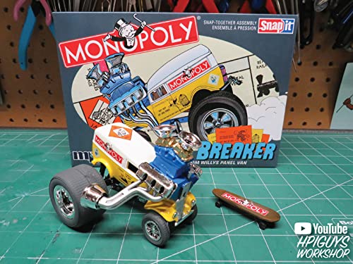 Mpc Monopoly Willy'S Jail Breaker 1:25 Scale Model Kit, Factory Color