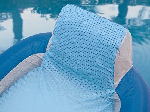 Kelsyus Spring Float Pool Lounger Chair, Light Blue