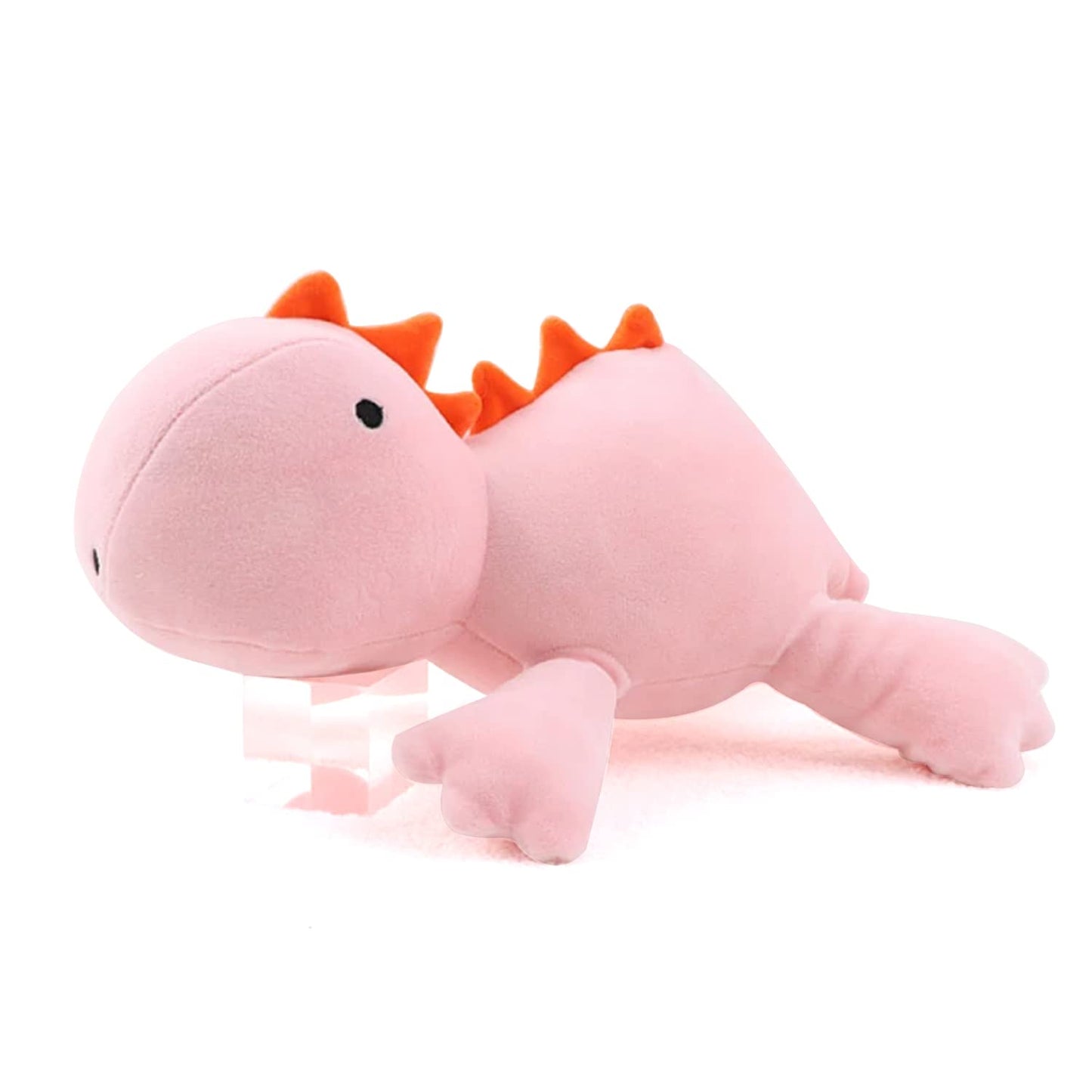 Popmeme Weighted Dinosaur Plush Throw Pillowd 24'' 3.5Lbs, Pink Dinosaur Weighted Stuffed Animal, Cuddle Plushies For Kids Birth