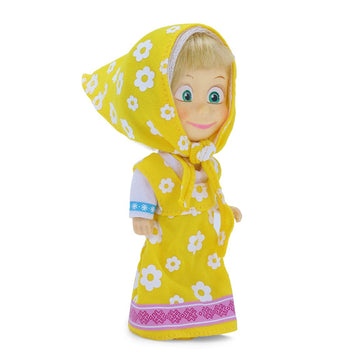 Masha And The Bear 12 Cm Toy Doll | Famous Cartoon | Ideal Gift Set For Girls Kids (Masha Set -Yellow)