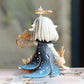 Paimon Figure Genshin Figurine Merch Impact Paimon Figure Sitting 1/7 Scale Game Action Figure Character Model Anime Toys