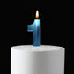 Qj-solar 2.76 inch Blue 1 Birthday Candles,3D Number 1st Cake Topper for Birthday Decorations No 11 12 13 14 15 16 17 18 19