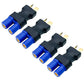 FLY RC 4 Pcs T Male Plug to EC3 Female Connector Plug Adapter for RC Lipo Battery