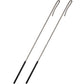 Skylety 2 Pcs Puppet Rods Puppet Stick Arm Control Rod Metal Hand Stick Rubber Protective Sleeve Marionette Rods for Ventriloqui