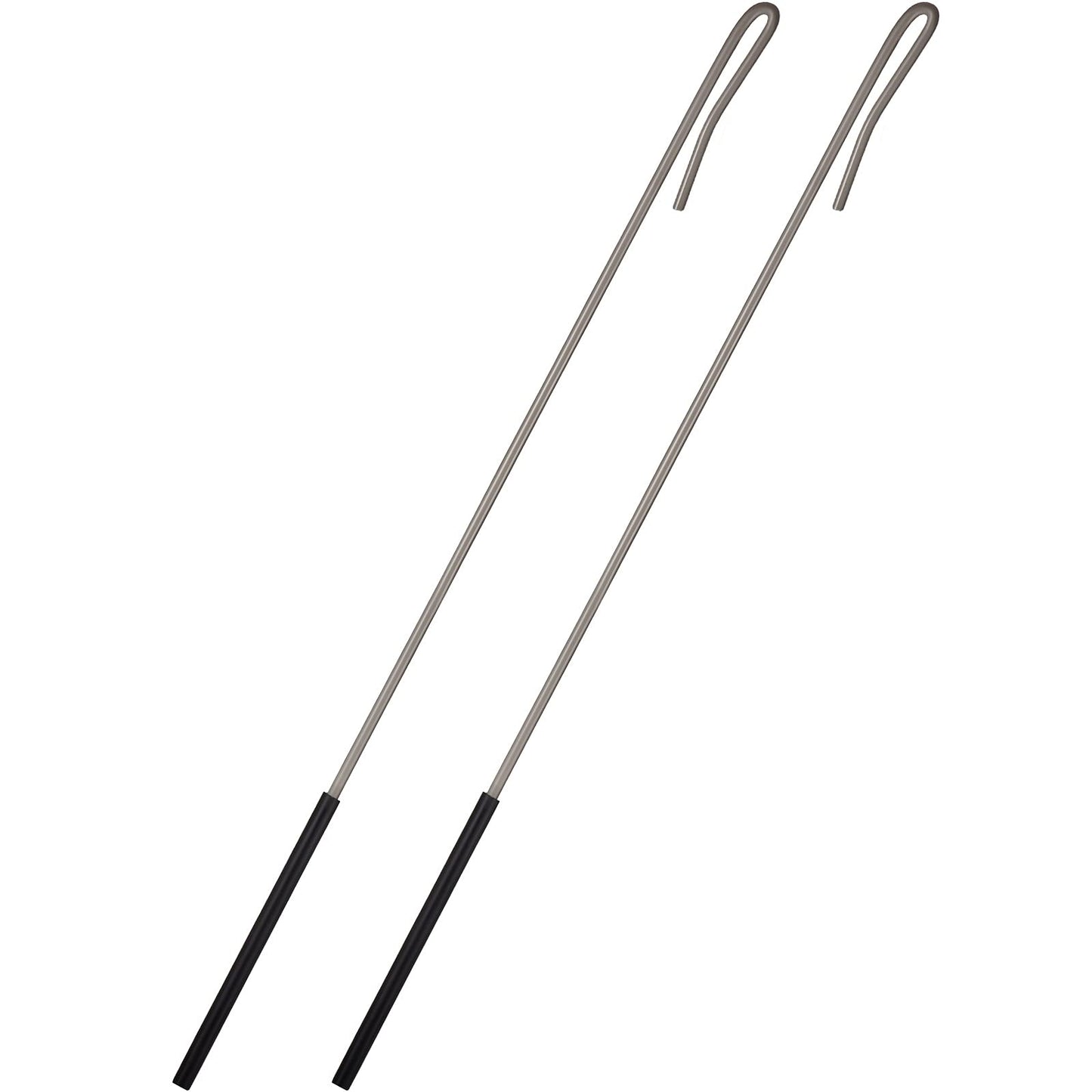 Skylety 2 Pcs Puppet Rods Puppet Stick Arm Control Rod Metal Hand Stick Rubber Protective Sleeve Marionette Rods for Ventriloqui