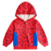 Lemonbaby Little Kids Unisex Boys Girls Superhero Cool Jacket Sweatshirt Hoodie Coat Costume (Spider, 4Y)