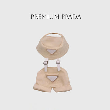 Hat & Overalls Set for Labubu  15cm/17cm Big into Energy Doll Outfits Set  enhanced Dolls Clothes Accessories (enhanced PPADA)