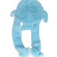 JOYHY Kids Adults Plush Hat Ear Moving Ear Flap Hat with Paw Blue Dolphin