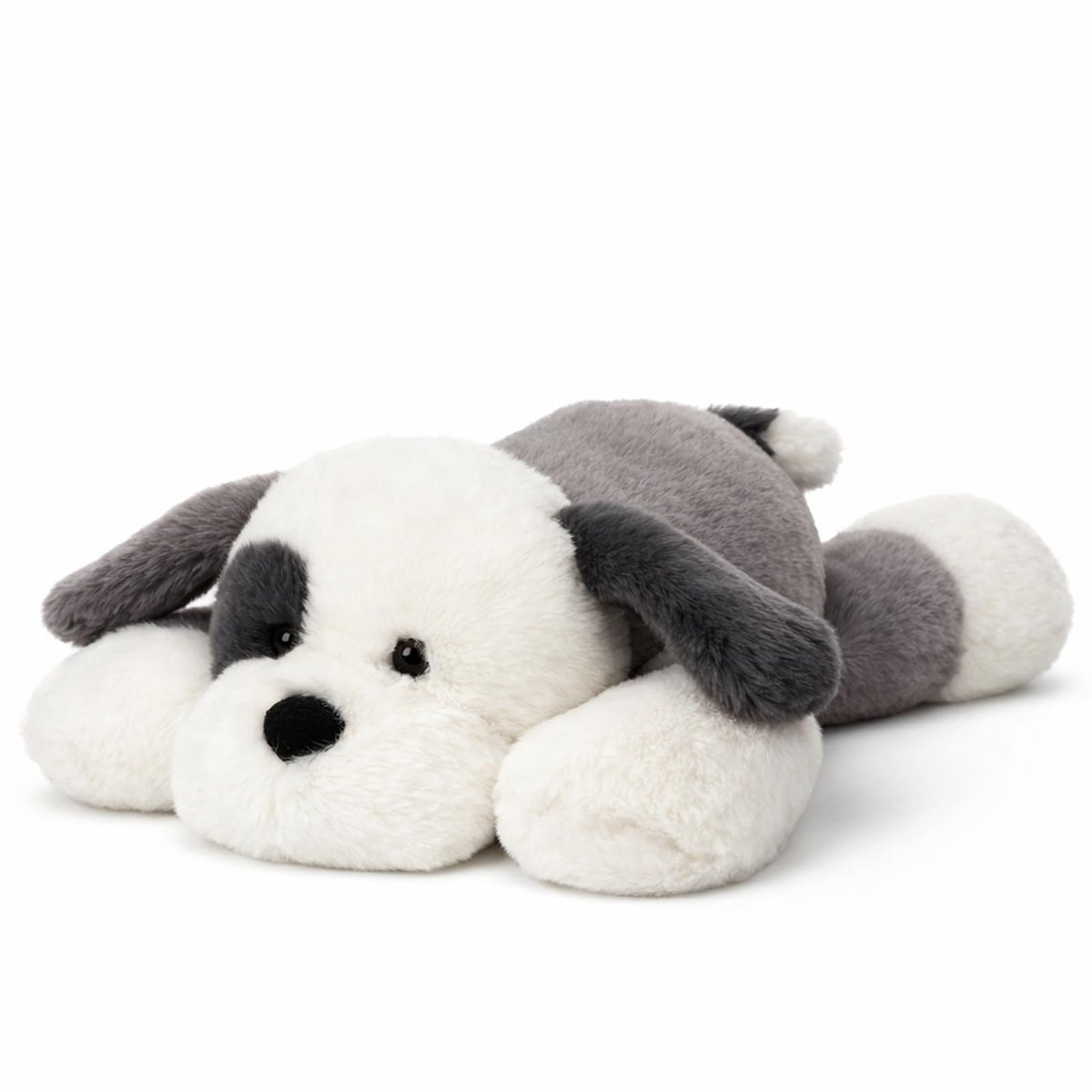 Mushymallow Weighted Dog Stuffed Animal Gray Dog Plush Toy(20 4 lbs)
