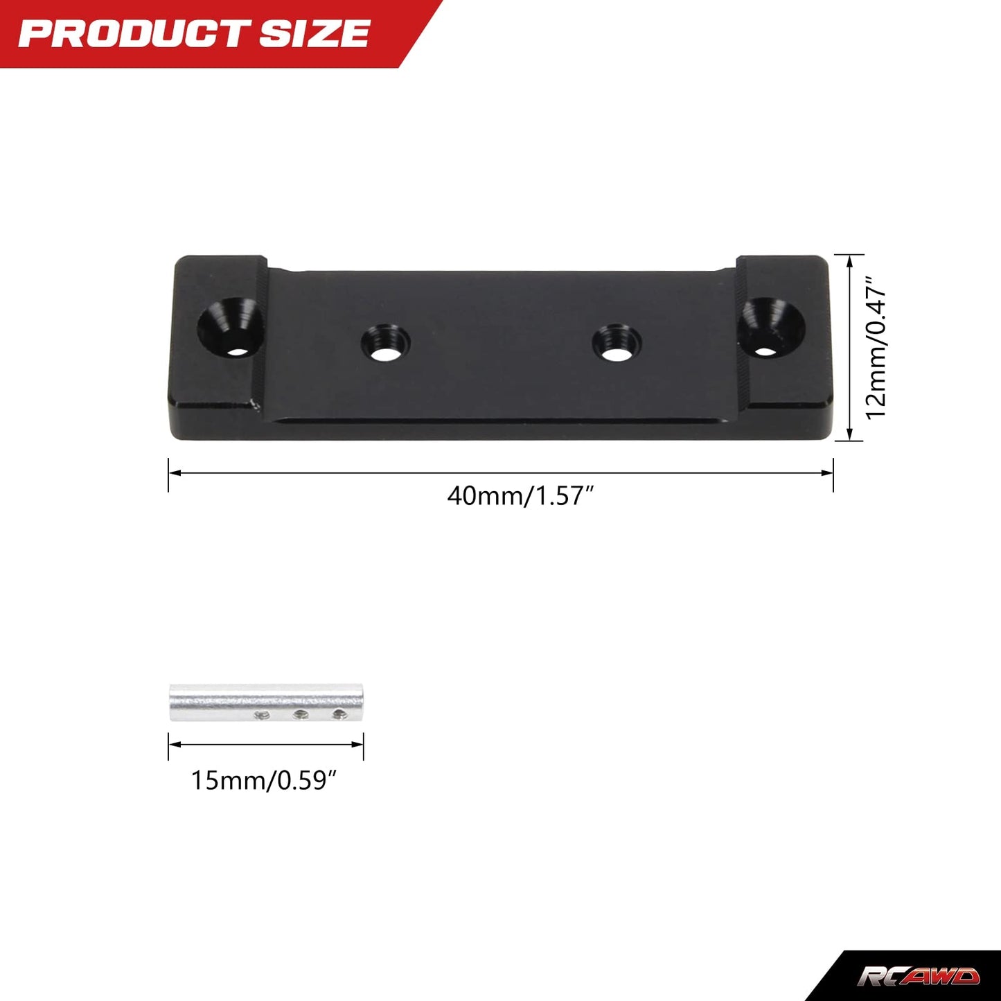 RCAWD Magnets Body Mount for Axial 1/24 SCX24 Upgrades Crawlers, Body Post Aluminum Parts for AXI90081 AXI00001 AXI00002 AXI0000