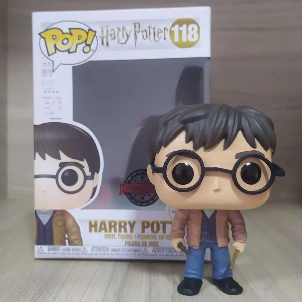 Funko Pop Harry Potter - Harry with Two Wands Vinyl Figure - Multicolor - Exclusive Model FU47345