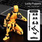 Feetcant Titan 13 Action Figure 2024 New Lucky Robot 13 Action Figures 3D Printed Action Figures for Boys Dummy Robot 13 Action Toy Movable Joints Action Figure (Yellow-1pc)