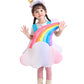 Seasons Toddler Light Up Rainbow Pretend Costume Cloud 7 Colors Rainbow Outfits With Sun Headpiece