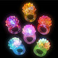 Rhode Island Novelty Flashing Led Bumpy Rings 24-Pack