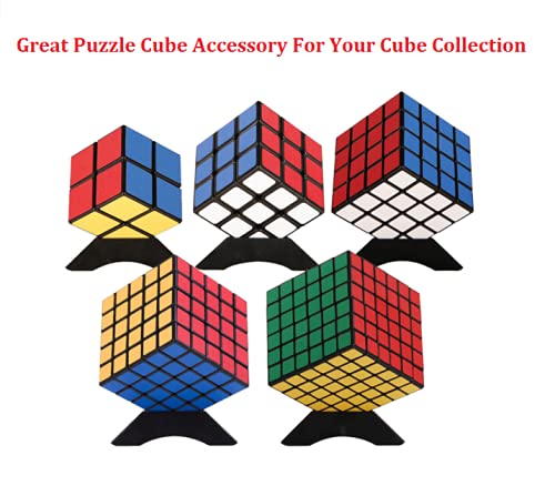 Goodcube Cube Stand Plastic Speed Cube Holder - Black Cube Base - 5Pcs