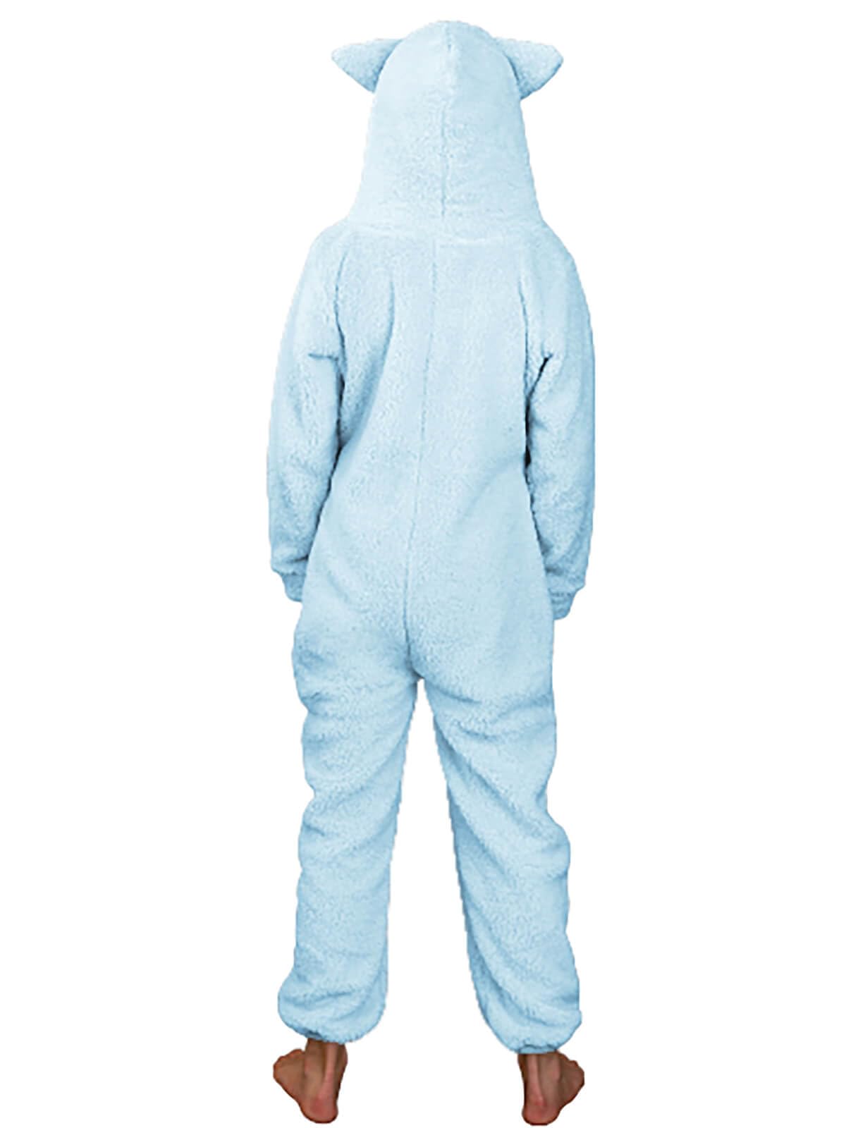 Batermoon Girls Fleece Zip Up Jumpsuits Kids Hooded Rompers Costume Winter Clothes 5-14 Years