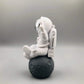 Ecacon Figurine Astronaut Statue Spaceman D  Cor,Desktop & Tabletop Decorative Cute Mini Space Figure Ornament,Cake Toppers Deco