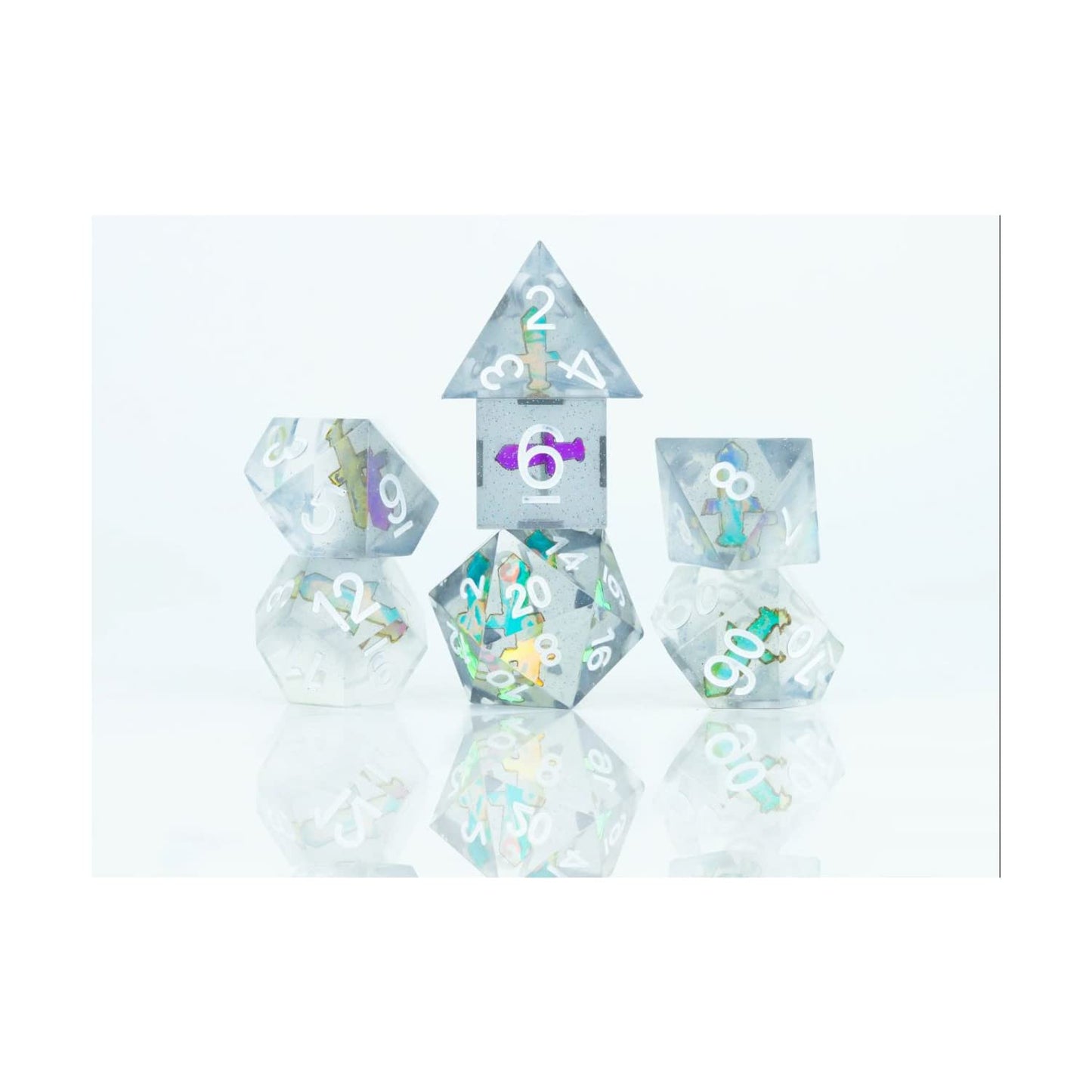 Sirius Dice Poly Set - Sharp Dagger (7) - 22Mm