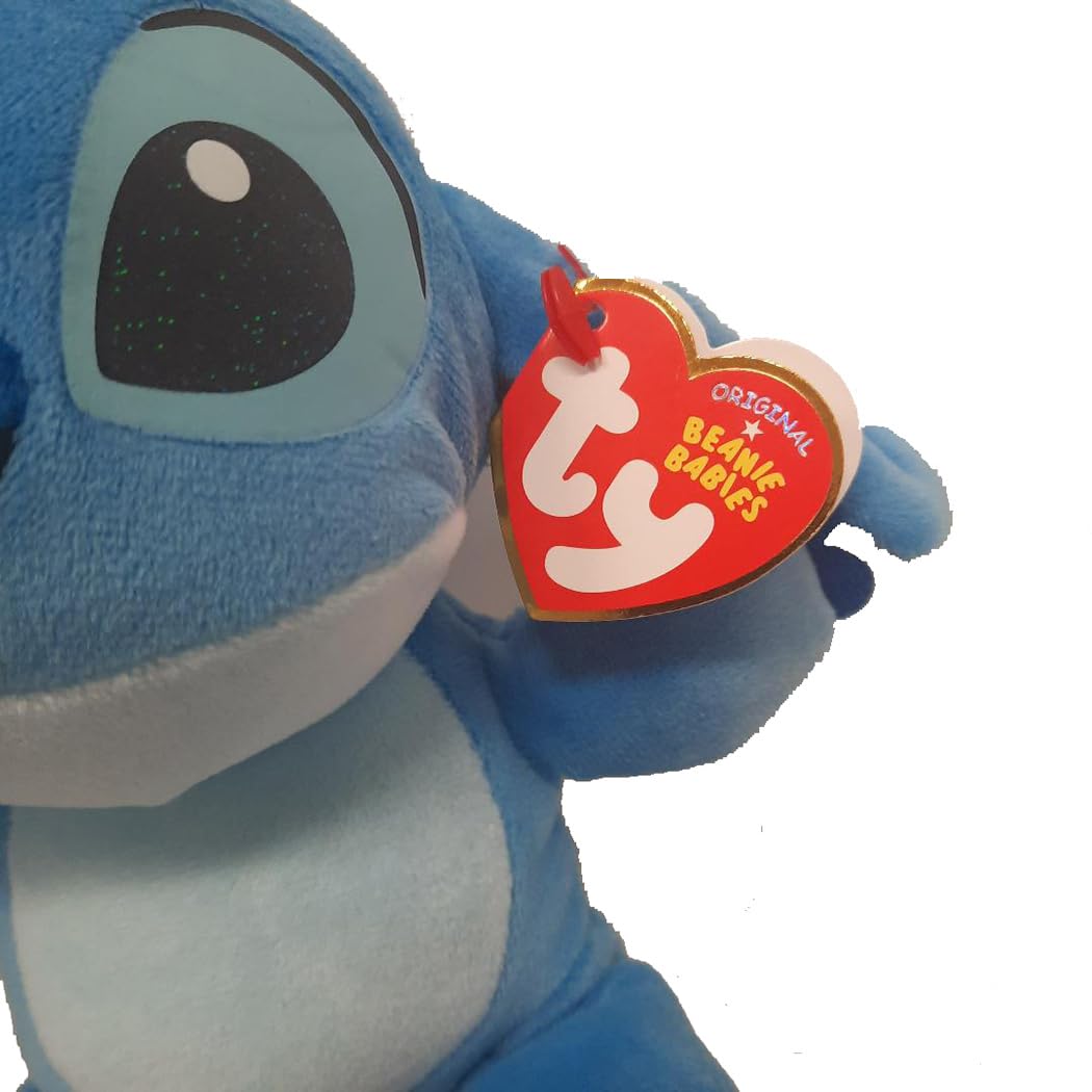 Ty Beanie Baby Stitch - (Soft Body) -6'', Blue