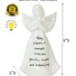 Adavas.Y&G Ceramic Praying Angel Figurine Best Gift For Loved Ones Healing Angel Night Light 7' H