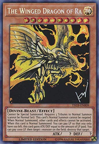 The Winged Dragon Of Ra (Alternate Art) - Tn19-En009 - Prismatic Secret Rare - Limited Edition
