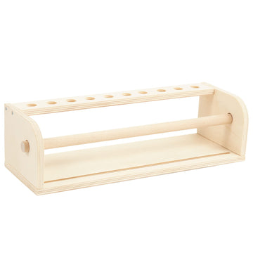 Beright Wooden Tabletop Paper Roll Dispenser, not with Paper, Suitable Size for 11.8 Width Paper Rolls, Desktop Solidwood Easel 