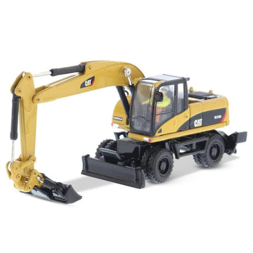 Cat Caterpillar M318D Wheeled Excavator With Operator ''High Line'' Series 1/87 (Ho) Scale Diecast Model By Diecast Masters